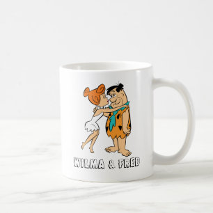 The Flintstones Wilma Kissing Fred Coffee Mug