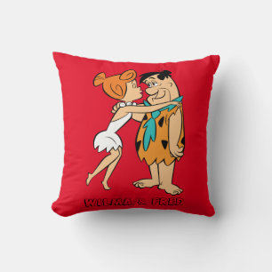 The Flintstones   Wilma Kissing Fred Cushion