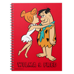 The Flintstones Wilma Kissing Fred Notebook