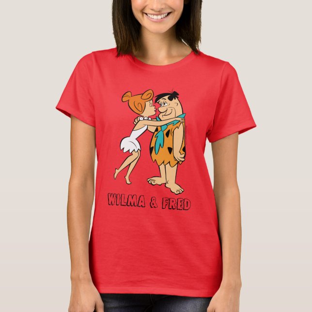 The Flintstones | Wilma Kissing Fred T-Shirt (Front)