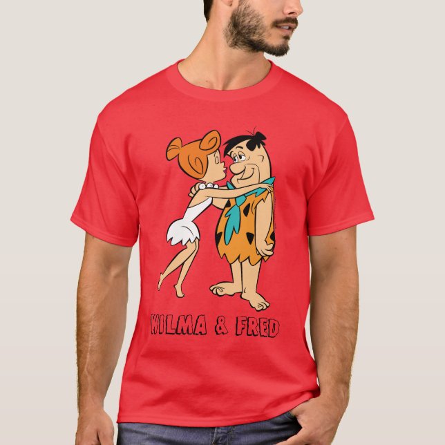 The Flintstones | Wilma Kissing Fred T-Shirt (Front)