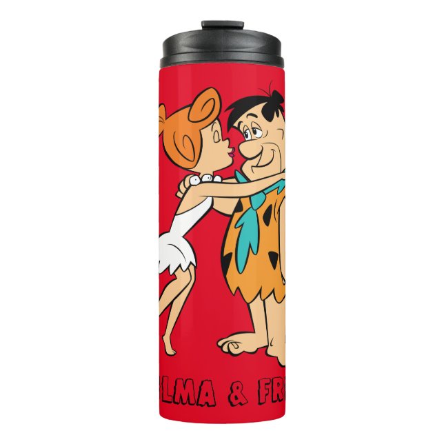 The Flintstones | Wilma Kissing Fred Thermal Tumbler (Front)