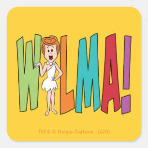 The Flintstones   WILMA! Square Sticker