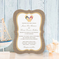 The Flip-Flop Sand Beach Burlap Wedding Collection