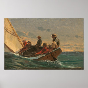 The Flirt - Winslow Homer Fine Art Poster