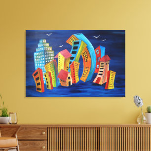 The Floating City Canvas Print