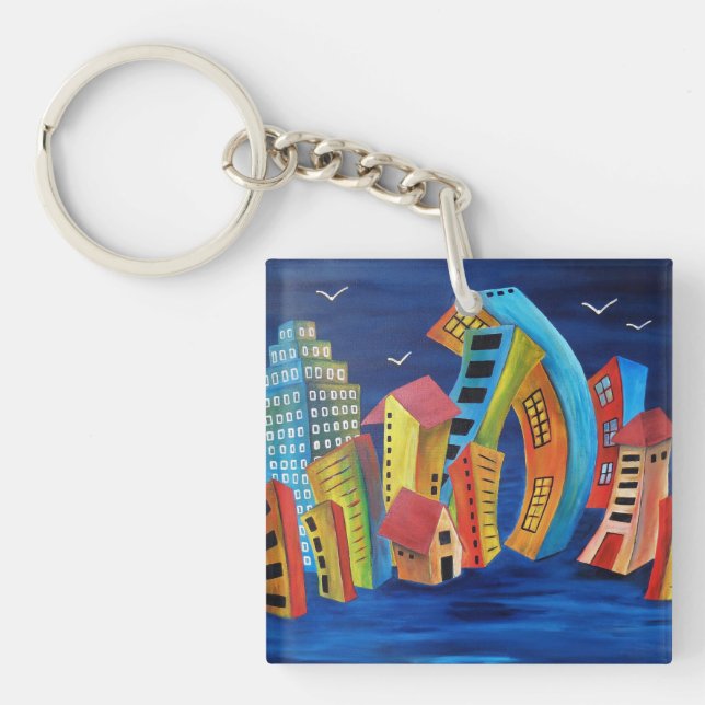 The Floating City Key Ring (Front)