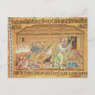 The Flood, from the Atrium, detail of Noah Postcard
