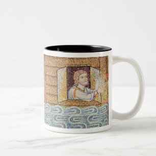 The Flood, from the Atrium, detail of Noah Two-Tone Coffee Mug