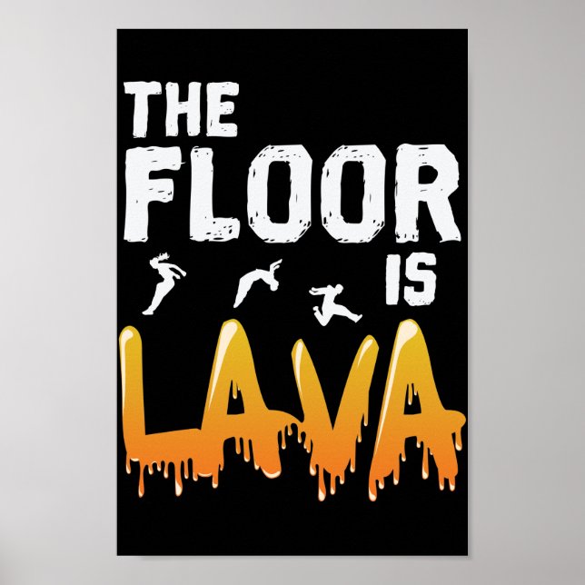 The Floor is Lava Poster (Front)