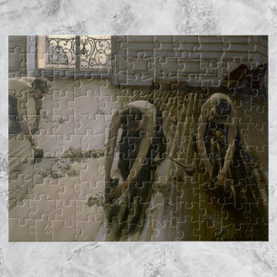 The Floor Scrapers by Gustave Caillebotte Jigsaw Puzzle