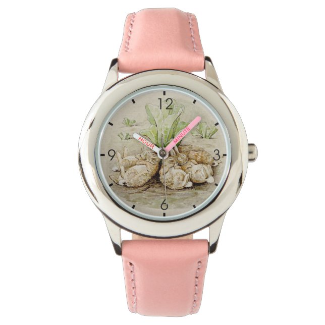 The Flopsy Bunnies Asleep (by Beatrix Potter) Watch (Front)