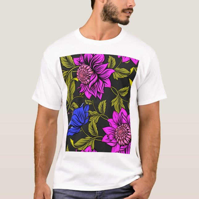 The Floral Surprise  T-Shirt (Front)