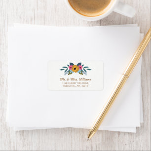 The Floral Wreath White Wedding Collection Label