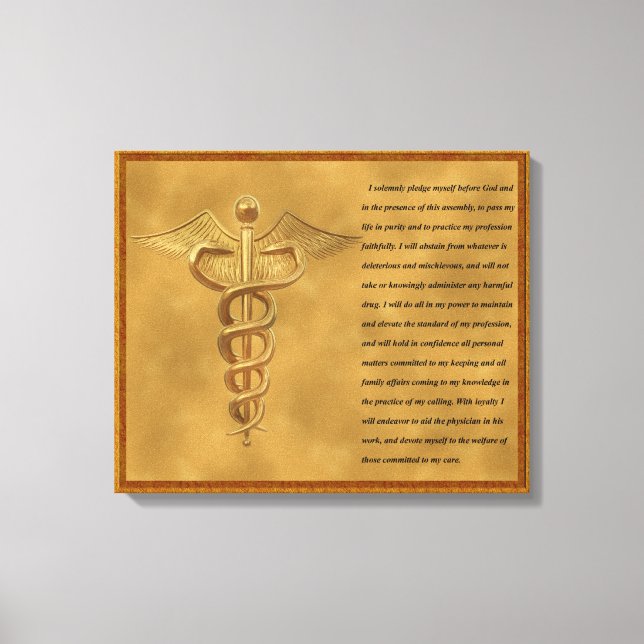 The Florence Nightingale Pledge Canvas Print (Front)