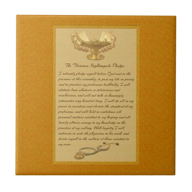 The Florence Nightingale Pledge Tile (Front)