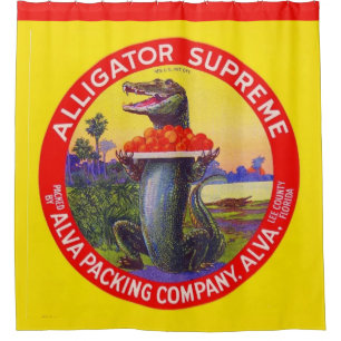The Florida Alligator Supreme Shower Curtain