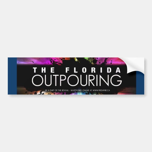 The Florida Outpouring Bumper Sticker (Front)