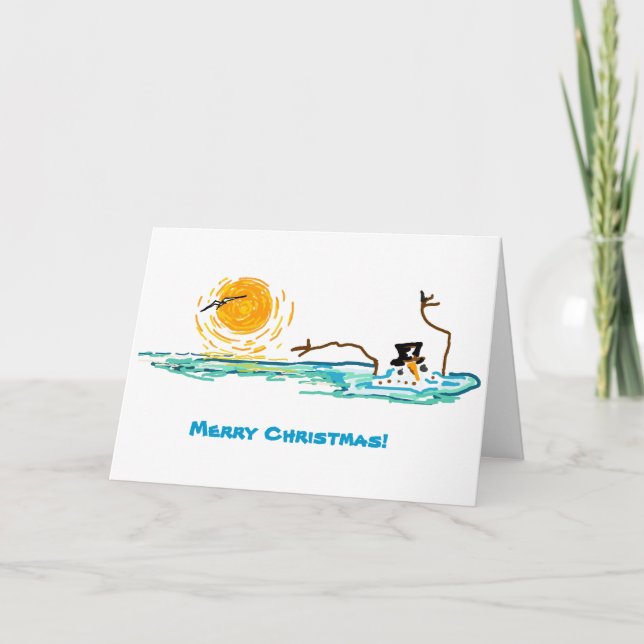 The Florida Snowman Holiday Card (Front)