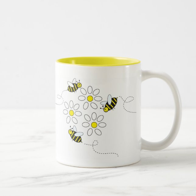 The Flower Buzz Two-Tone Coffee Mug (Right)