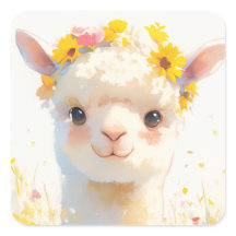 The Flower Crowned Alpaca