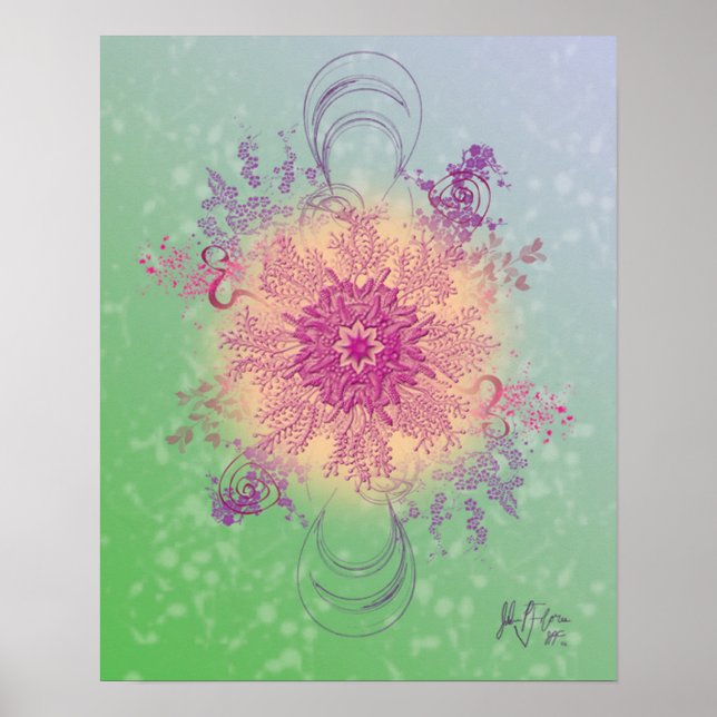 The Flower Experiment(Digital)by Julian P. Flores Poster (Front)