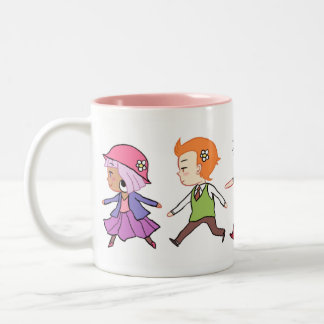 The Flower Gang Two-Tone Coffee Mug