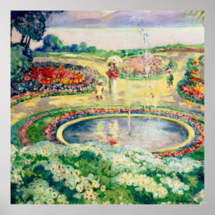 The Flower Garden by Henri Lebasque Poster