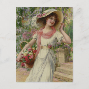 The Flower Garden - Émile Vernon Postcard