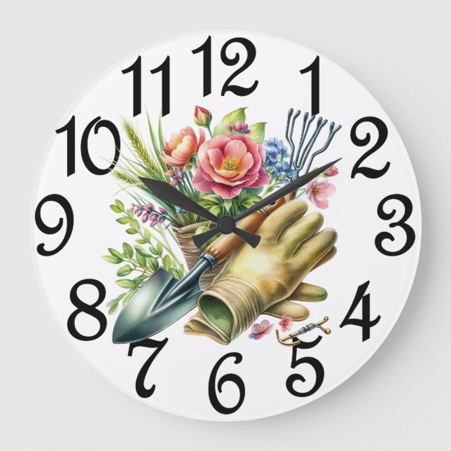 The Flower Garden Large Clock (Front)