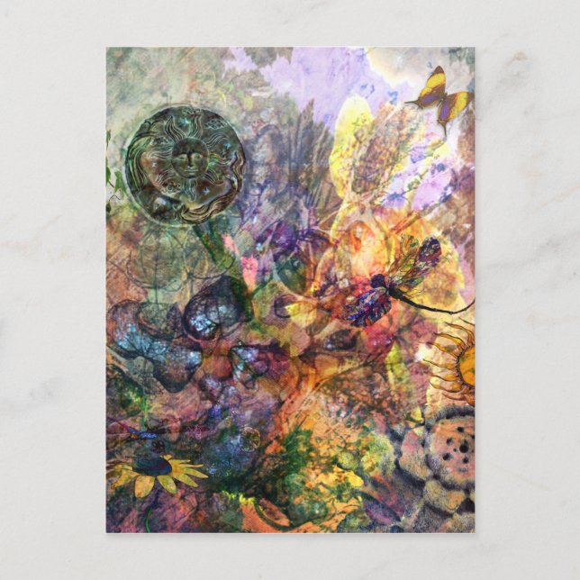 The Flower Garden Postcard (Front)