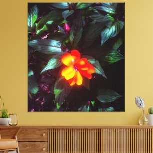 The Flower Glows in Sunlight Canvas Print