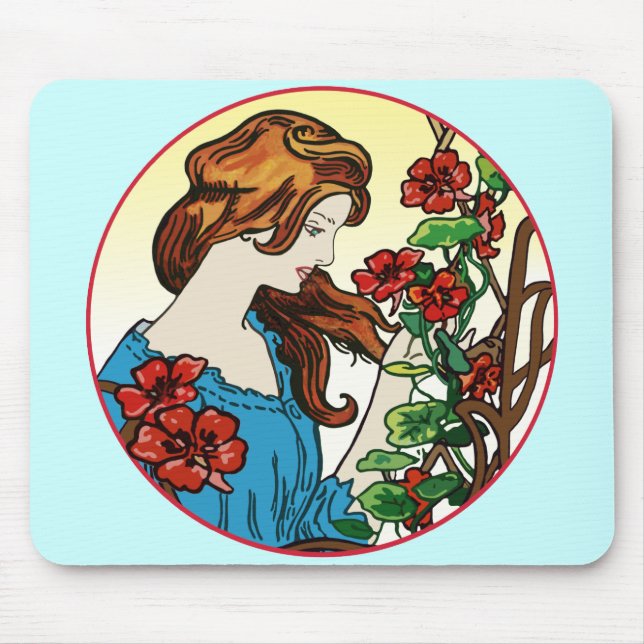 The Flower Maid Mouse Mat (Front)