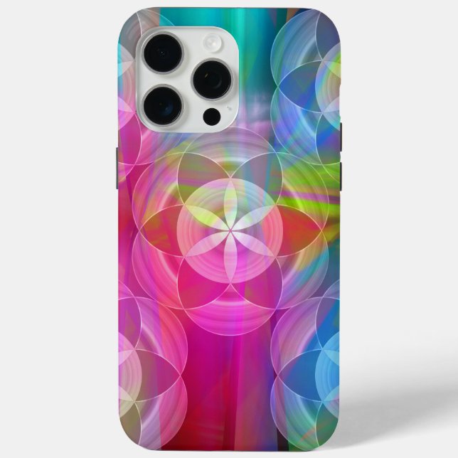 The Flower of Life, Geometric Patterns Case-Mate iPhone Case (Back)