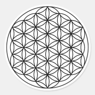 The Flower of Life Manifestation Stickers   6 ct.