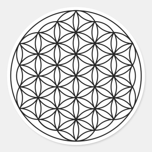 The Flower of Life Manifestation Stickers | 6 ct. (Front)