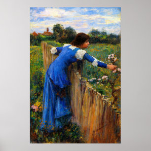 The Flower Picker by John William Waterhouse Poster