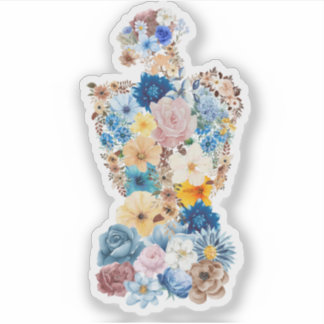 The Flower Woman Art Sticker