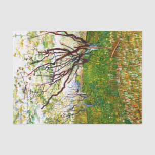 The Flowering Orchard (1888) by Vincent Van Gogh Tissue Paper