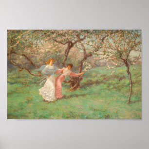 The Flowers Of May by William John Hennessy Poster