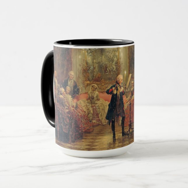 The Flute Concert-Adolph Menzel Mug (Front Left)