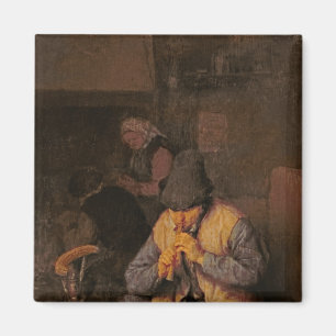 The Flute Player, 17th century Magnet