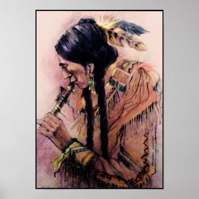 The Flute Player Canvas Print (Front)
