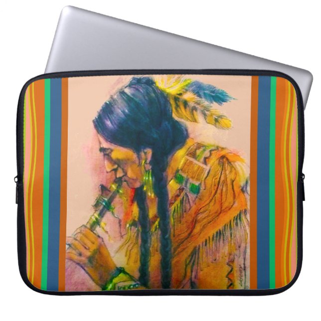 The Flute Player Laptop Sleeve (Front)