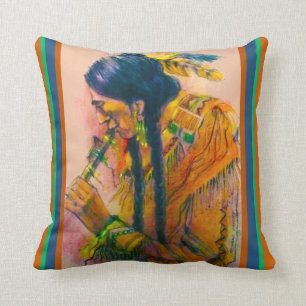 The Flute Player Pillow