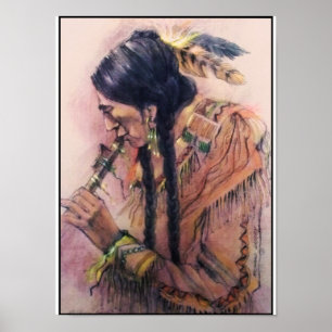 The Flute Player poster/print Poster