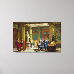 The Fluteplayer' and 'The Diomedes' wife' Canvas Print