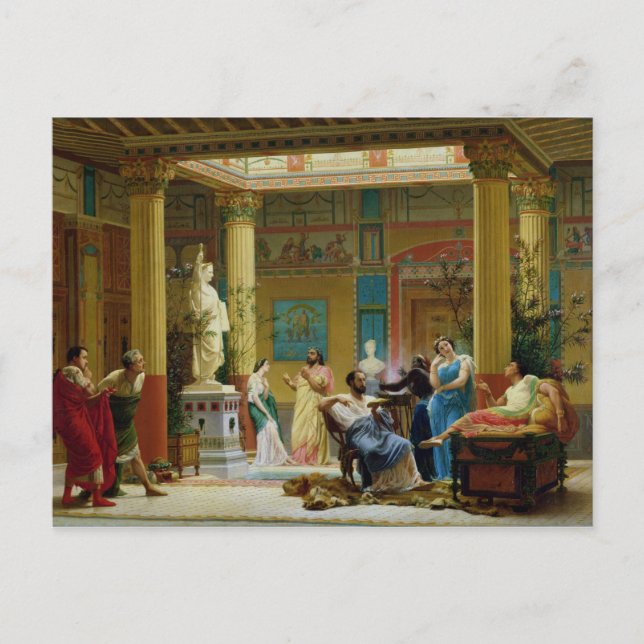 The Fluteplayer' and 'The Diomedes' wife' Postcard (Front)