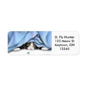 The Fly Hunter Cat Label