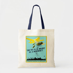 The Fly is as Deadly as a Bomber Tote Bag